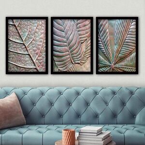 Imagine Set 3 tablouri decorative, 3SC137, Plastic, Multicolor