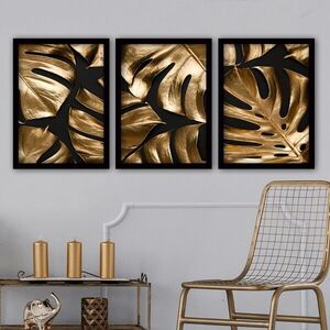 Imagine Set 3 tablouri decorative, 3SC54, Plastic, Multicolor