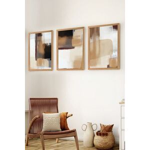 Imagine Set 3 tablouri decorative, Myk3012-1, Placă: 100% MDF , Multicolor