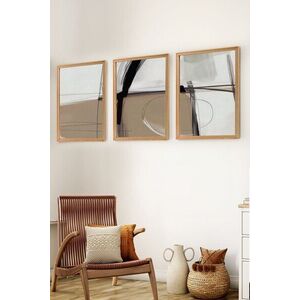 Imagine Set 3 tablouri decorative, Myk3013-1, Placă: 100% MDF , Multicolor