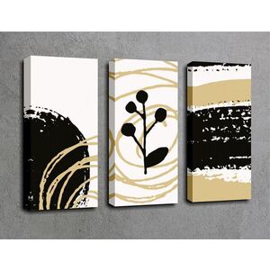 Imagine Set 3 tablouri decorative, UC029, Dimensiune: 45 x 20 cm (3 bucăți), Multicolor