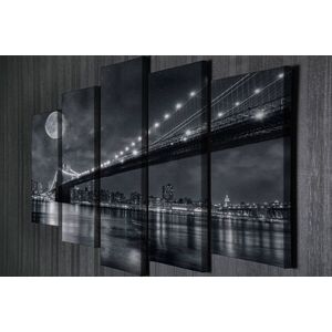Imagine Set 5 tablouri decorative, BC001, 70 x 20 cm, Multicolor