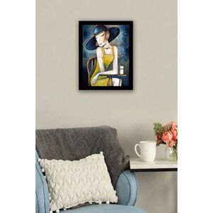 Imagine Tablou decorativ, SC0292, Rama din lemn (grosime 3 cm), Multicolor