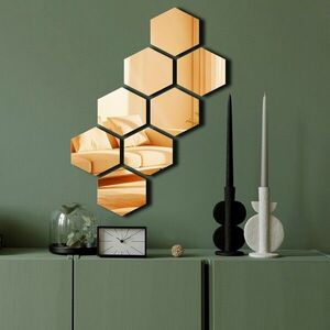 Imagine Oglinda decorativa, Ozgl525, Baza din 100% EVA (Grosime: 10 mm), Auriu