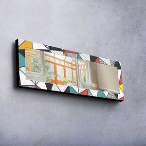 Imagine Oglinda decorativa, 40120MA-046, Cadru din lemn de pin (grosime: 27 mm), Multicolor