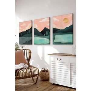 Imagine Set 3 tablouri decorative, 3Cnvs5, 30 x 40 cm, 3 piese, Multicolor