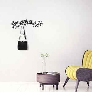 Imagine Cuier de perete, Bahar WSH-018, Dimensiuni: 70 x 3 x 23 cm, Negru