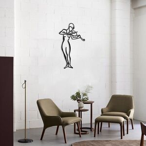 Imagine Decoratiune de perete, Violinist, Dimensiune: 41 x 70 cm, Negru