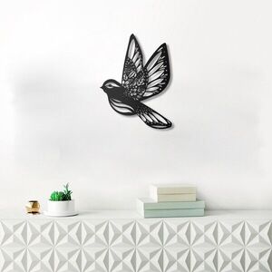 Imagine Decoratiune de perete, Swallow Bird, Dimensiune: 50 x 65 cm, Negru