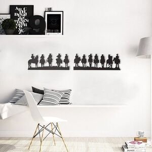 Imagine Decoratiune de perete, Cowboys, Dimensiune: 140 x 25 cm, Negru