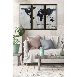 Imagine Set 3 tablouri decorative, Artsmdfdkset12, MDF, Multicolor