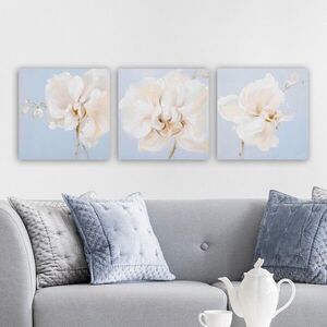 Imagine Set 3 tablouri decorative, 3P6770, Rama din lemn (grosime 3 cm), Multicolor