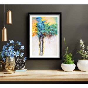 Imagine Tablou decorativ, 3853NISCT-010, Lemn, Multicolor
