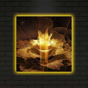 Imagine Tablou decorativ cu lumina LED, 4040DACT-6, Dimensiune: 40 x 40 cm, Multicolor