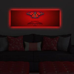 Imagine Tablou decorativ cu lumina LED, 3090DACT-46, 30 x 90 cm, Multicolor