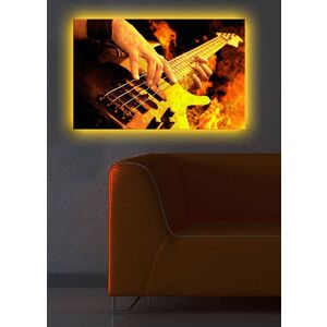 Imagine Tablou decorativ cu lumina LED, 4570DACT-13, Dimensiune: 45 x 70 cm, Multicolor