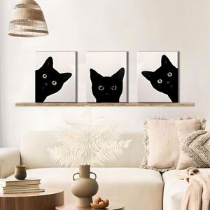 Imagine Set 3 tablouri decorative, UDC13, Canvas imprimat, Multicolor