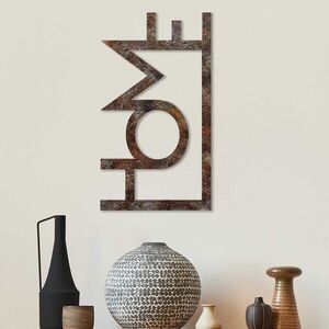Imagine Decoratiune de perete, Rusty Home, Dimensiune: 50 x 28 cm, Maro antichizat