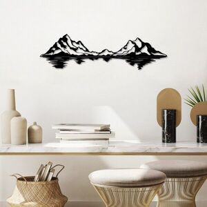 Imagine Decoratiune de perete, Landscape 1, Dimensiune: 68 x 19 cm, Negru