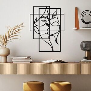 Imagine Decoratiune de perete, Love, Dimensiune: 70 x 52 cm, Negru