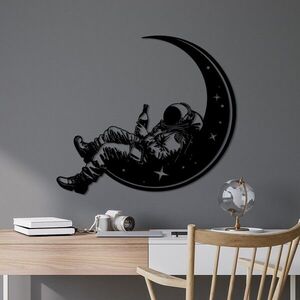 Imagine Decoratiune de perete, Space Boozer, Dimensiuni: 62 x 71 cm, Negru