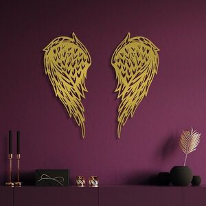 Imagine Decoratiune de perete, Alato-2, (Grosime: 1, 5 mm), Auriu