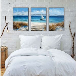Imagine Set 3 tablouri decorative, Mp3-00101, Imprimare digitala, Multicolor