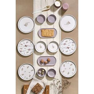 Imagine Set de mic dejun (14 piese), L'essentiel Maison, 430KSV6131, Platou: 22 x 11 x 3, 5 cm (2 bucăți), Multicolor