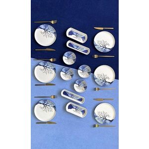 Imagine Set de mic dejun (14 piese), L'essentiel Maison, 759NRE1128, Platou: 20 x 6 x 3 cm (2 bucăți), Multicolor