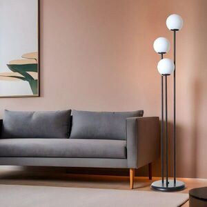 Imagine Lampadar, L'essentiel Maison, 534LUN4558, Alb/Negru