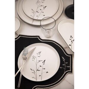 Imagine Serviciu de masa (27 piese), L'essentiel Maison, 710KTP9745, Farfurie: 21 x 21 cm (6 bucăți), Alb/Negru