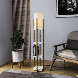 Imagine Lampadar, L'essentiel Maison, 892OPV1161, Aur/Alb