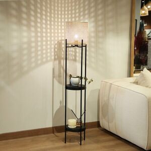 Imagine Lampadar, L'essentiel Maison, 780SGN3553, Crem/Negru