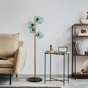 Imagine Lampadar, L'essentiel Maison, 521SHN3647, Albastru / Auriu