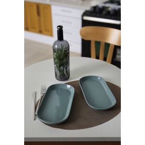 Imagine Set platou (2 bucăți), L'essentiel Maison, 275KRM2313, Antibacterian, Verde