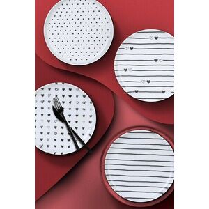 Imagine Set de servire pentru tort (4 piese), L'essentiel Maison, 710KTP3639, Alb/Negru