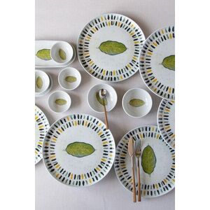 Imagine Set de mic dejun (14 piese), L'essentiel Maison, 719KTP9887, Bol Joker: 10 cm (2 bucăți), White / Green / Yellow