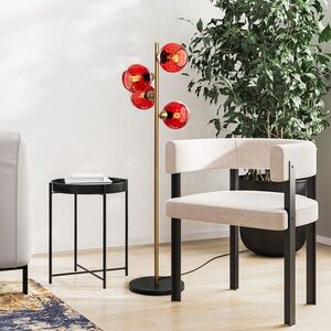 Imagine Lampadar, L'essentiel Maison, 521SHN3646, Roșu / Auriu