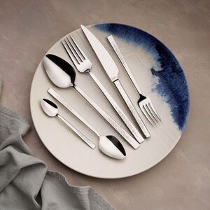 Imagine Set de tacâmuri (36 de piese), L'essentiel Maison, 645DRM1243, Furculiță de masă: 21 x 2, 5 cm (6 bucăți), Argintiu