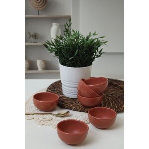 Imagine Set boluri ceramice (6 bucăți), L'essentiel Maison, 275KRM2350, Antibacterian, Caramiziu
