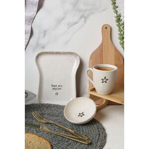 Imagine Set de mic dejun (3 piese), L'essentiel Maison, 275KRM2273, Bol pentru sos: 10 cm (1 bucată), Crem