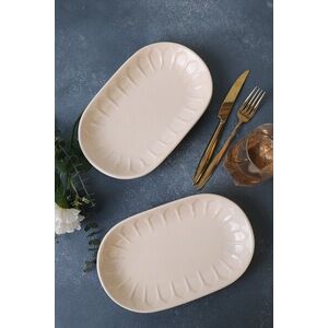 Imagine Set platou (2 bucăți), L'essentiel Maison, 275KRM2309, Antibacterian, Crem