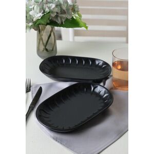 Imagine Set platou (2 bucăți), L'essentiel Maison, 275KRM2310, Antibacterian, Negru mat