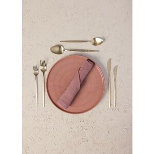 Imagine Set de tacâmuri (36 de piese), L'essentiel Maison, 280TMA3720, Furculiță de masă: 22 x 3 cm (6 bucăți), Aur Mat