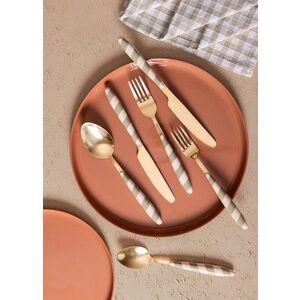 Imagine Set de tacâmuri (36 de piese), L'essentiel Maison, 280TMA3723, Furculiță de masă: 19 x 3 cm (6 bucăți), Aur/Verde