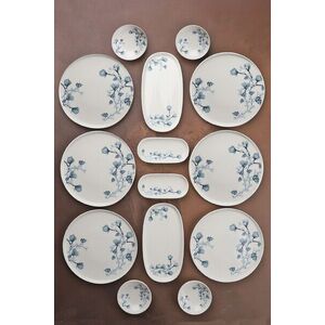 Imagine Set de mic dejun (14 piese), L'essentiel Maison, 335RTN1215, Platou: 22 cm (2 bucăți), Multicolor