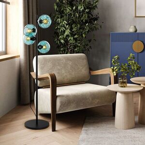 Imagine Lampadar, L'essentiel Maison, 521SHN3641, Albastru/Negru