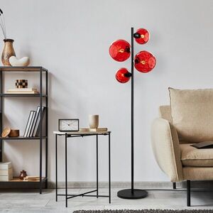 Imagine Lampadar, L'essentiel Maison, 521SHN3652, Roșu/Negru