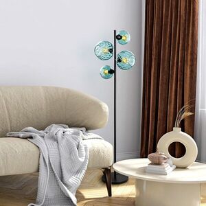 Imagine Lampadar, L'essentiel Maison, 521SHN3653, Albastru/Negru
