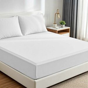 Imagine Set de pat pentru o persoana (cearceaf cu elastic si perna) 2 piese, L'essentiel Maison, Muslin 120, Alb